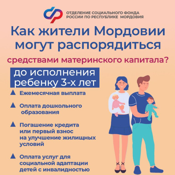 Как жители Мордовии могут распорядиться средствами материнского капитала?. Как жители Мордовии могут распорядиться средствами материнского капитала?.